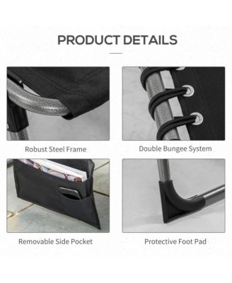 - Comfortable Outdoor Black Chaise Lounge Chair