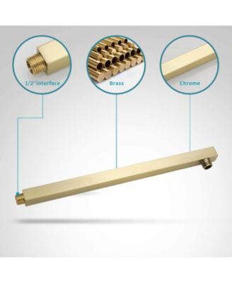 Luxurious Single Handle 2-Spray 10 in. Wall Mount Square Shower Head with Hand Shower Faucet