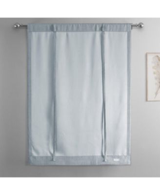 Faux Linen Room Darkening Tie-Up Window Shade