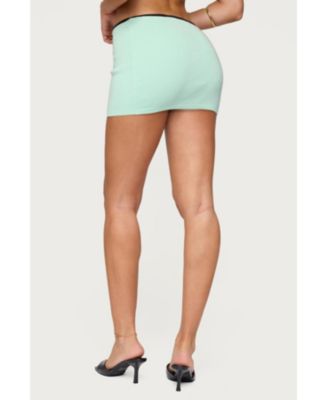 Womens Aureley Contrast Knit Mini Skirt