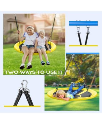 43" Saucer Swing (Kids & Adults): 700lbs Capacity, Waterproof, Adjustable Hanging Straps – Backyard/Indoor/Outdoor.