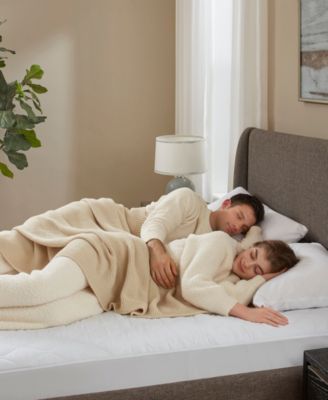 Deep Pocket Electric Cotton Top Mattress Pad, King