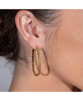 Large Hula Hoop Earrings in Gold Vermeil
