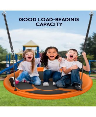 43" Saucer Swing (Kids & Adults): 700lbs Capacity, Waterproof, Adjustable Hanging Straps – Backyard/Indoor/Outdoor.