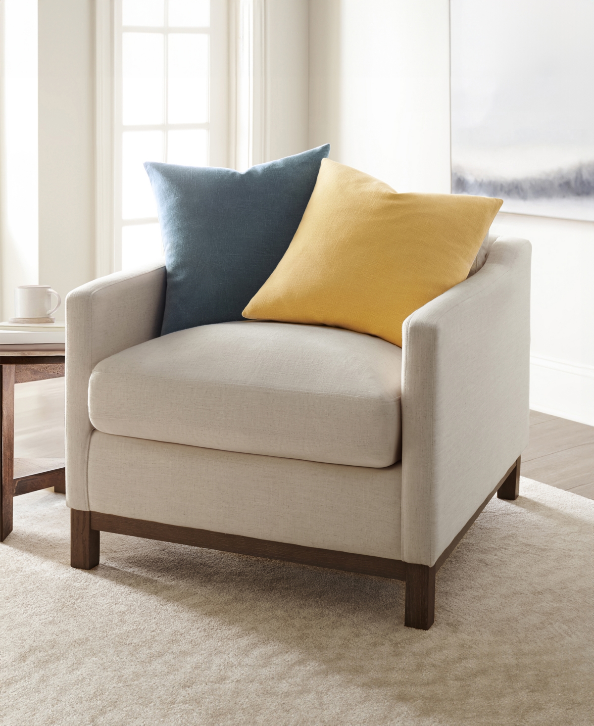 Ienjoy Home Slub Cotton Solid 2-pack Decor Pillows, 20" X 20" In Multi