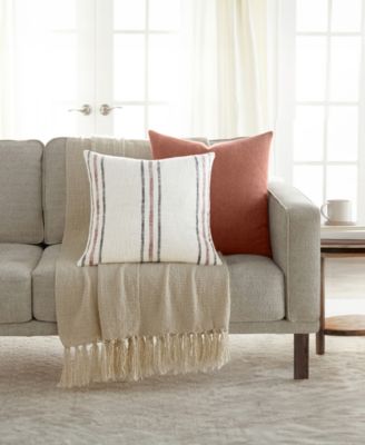 Yarn-Dyed Patterns 2-Pack Decorative Pillows, 20" x 20"