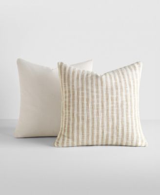Yarn-Dyed Patterns 2-Pack Decorative Pillows, 20" x 20"
