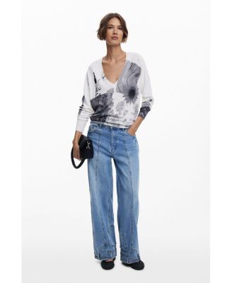 Women's Fine collage sweater