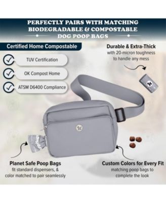 3-in-1 Dog Walk Bag, Travel Bowl, & Reflective Leash with Matching Planet-Safe Dog Poop Bags