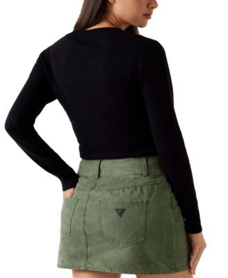 Women's Reyna Logo Detail Long Sleeve Sweater