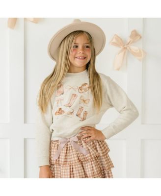 Little and Big Girls Cowgirl Cutie Sweatshirt