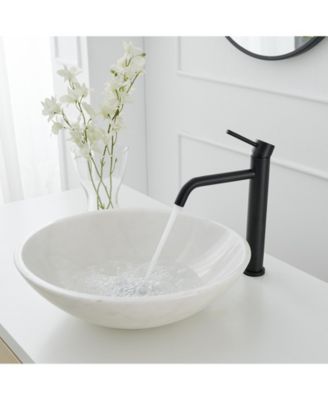 Modern Single Hole Single Handle Vessel Bathroom Vanity Sink Faucet With Pop Up Drain Without Overflow