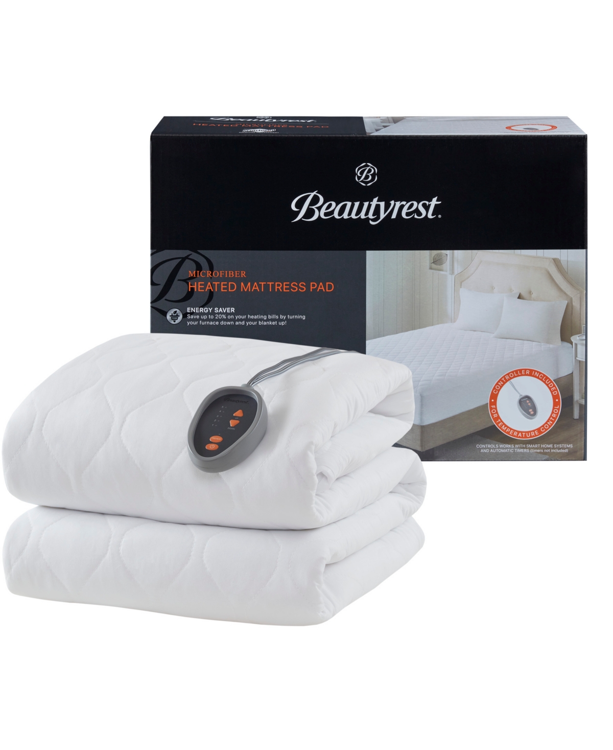 Beautyrest Secure Comfort Electric 3M-Scotchgard Mattress Pad