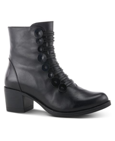 Женские ботинки Spring Step Garibaldi Booties with Leather Upper, цвет: Чёрный