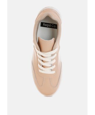Womens Bostonia Real Leather Casual Sneakers