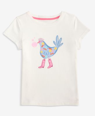 Epic Threads - Toddler Girls Floral Chicken Graphic T-Shirt