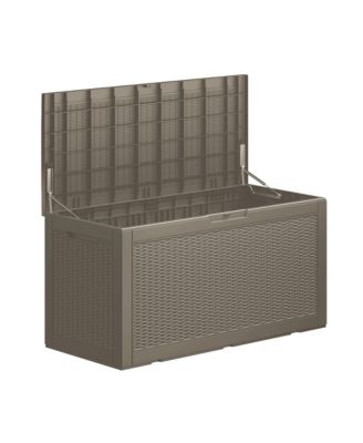 - 100 Gallon Water Resistant Resin Lockable Deck Box