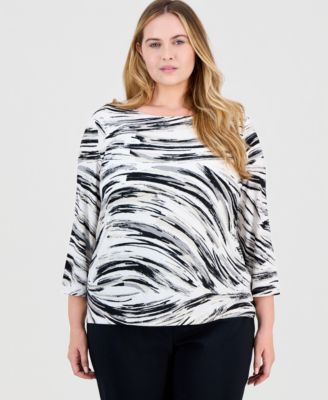 Macy's - Plus Size Beth Scoop-Neck Top