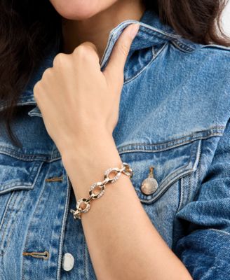 Pav&eacute; Oval Link Statement Bracelet, Macy's Exclusive