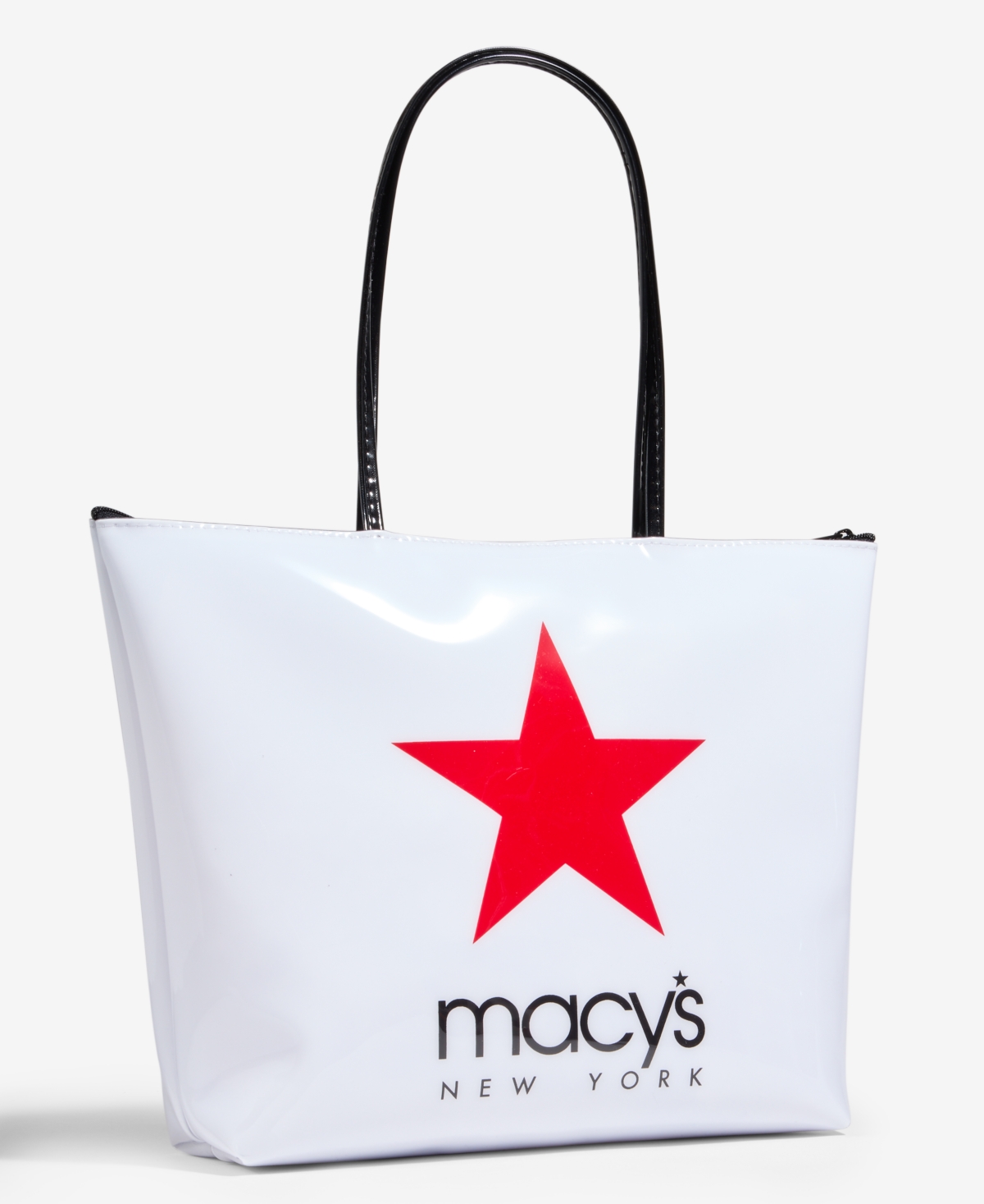 Macy's New York Logo Zip Tote Bag,  Exclusive In Transparent