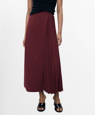 Women's Pleated Crossover Skirt