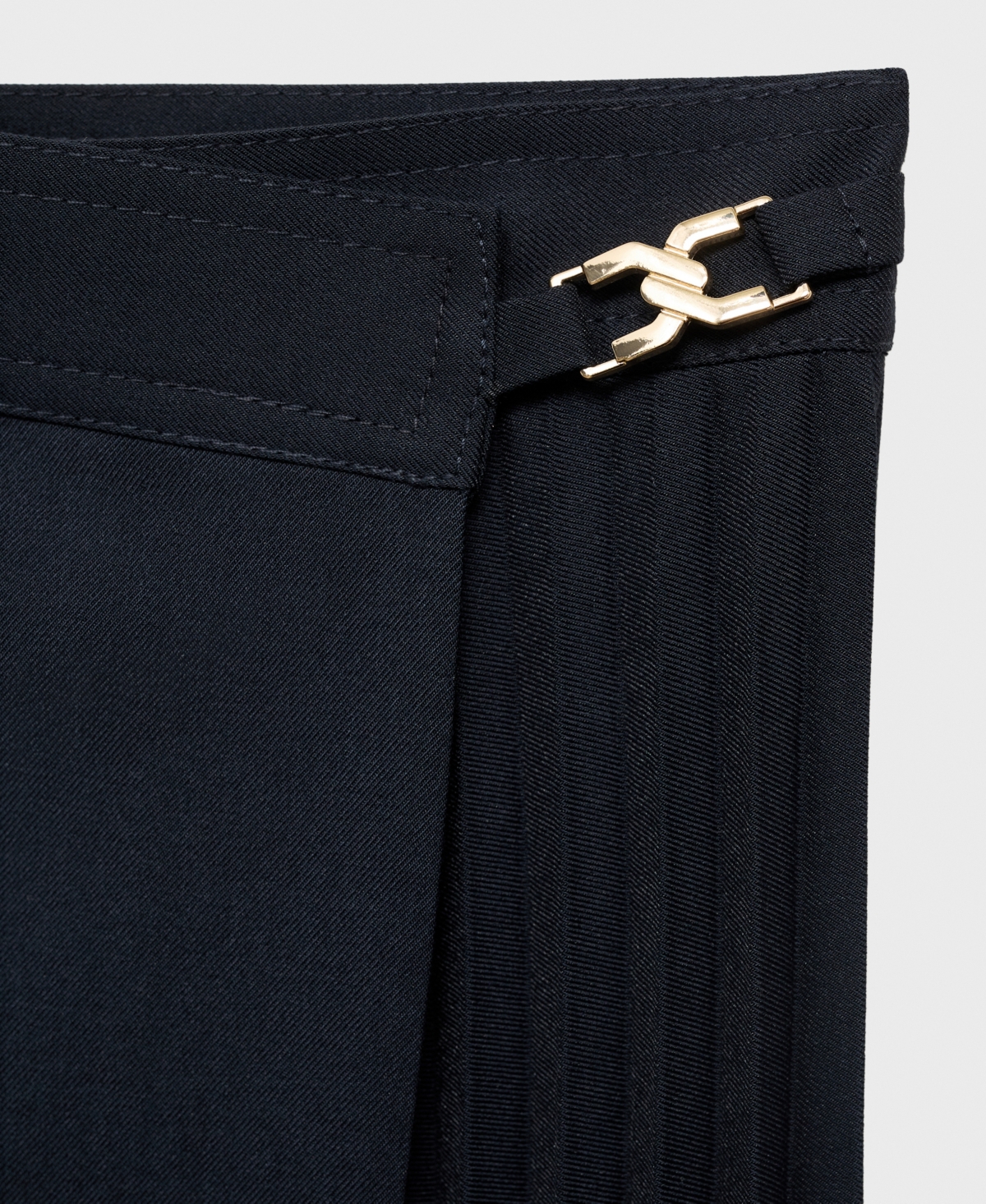 Mango Women's Pleated Crossover Skirt