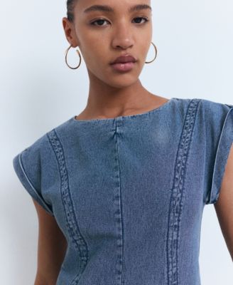 Women's Seam Detail Denim Dress
