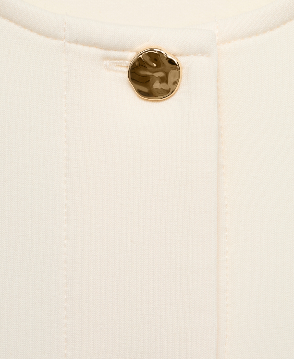 Mango Cotton Blend Crop Utility Jacket In Neutral