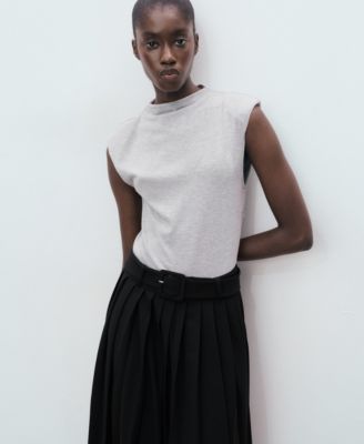 Women's Contrasting Belt Dress