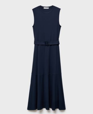 MANGO - Women's Belt Midi Dress