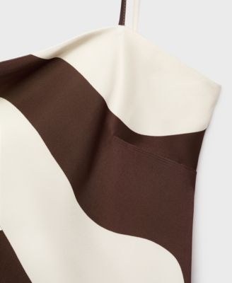 Women's Printed Satin Dress