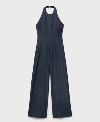 MANGO - Women's Lyocell Denim Jumpsuit