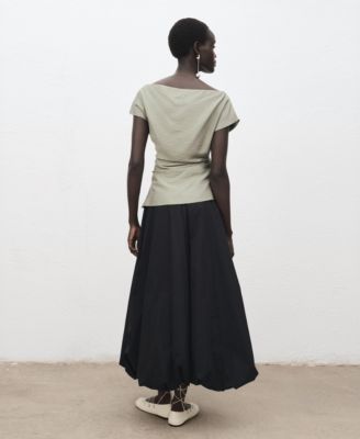 Women's Asymmetrical Collar Modal Blouse