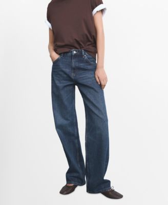 MANGO - Women's Miami Medium-Rise Straight-Fit Jeans