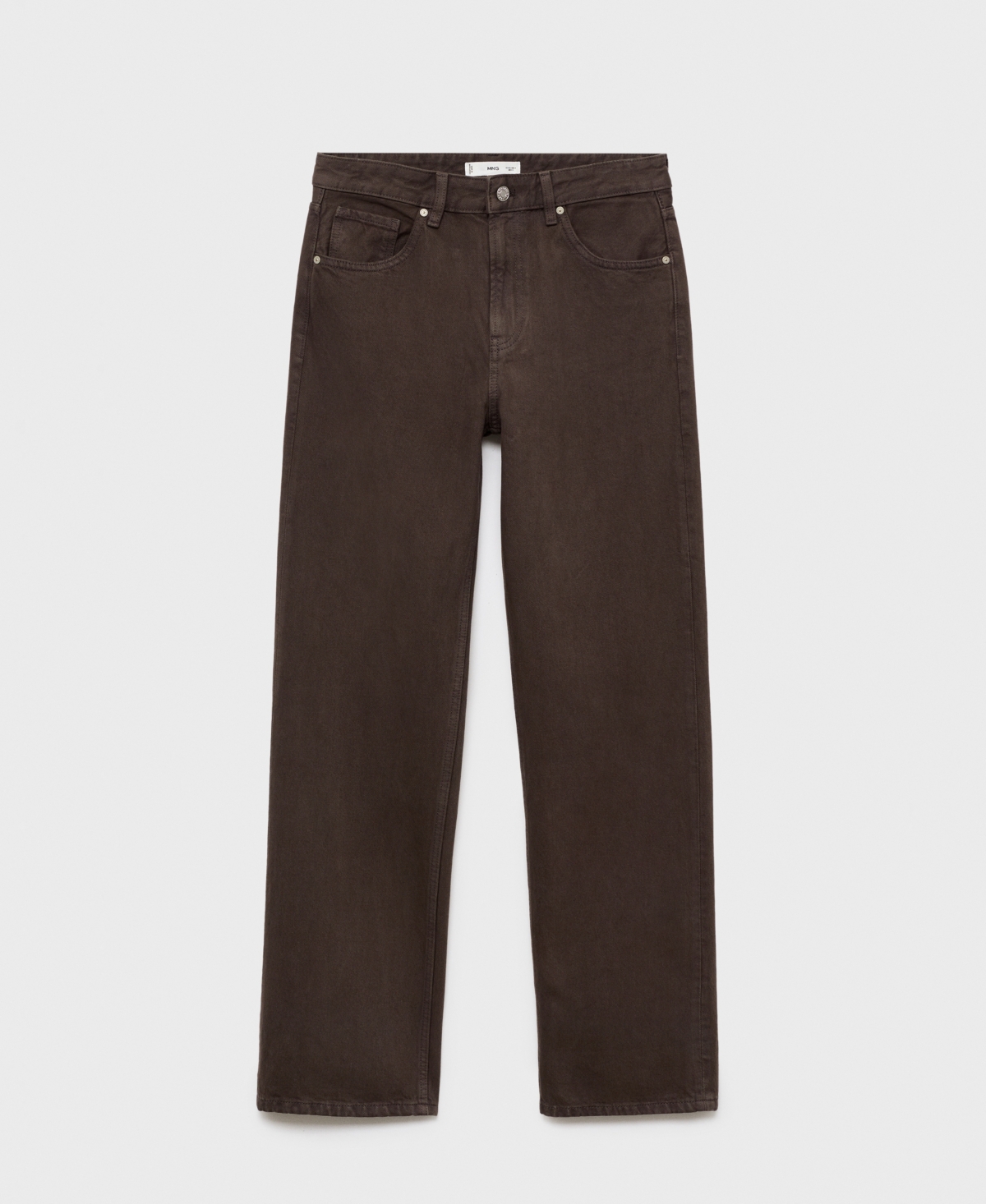 Mango Women's Miami Medium-rise Straight-fit Jeans In Brown