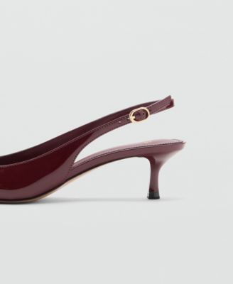 Women's Kitten-Heel Patent Leather Shoes
