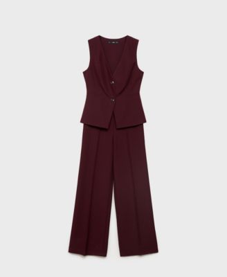 Women's Long Suit-Style Jumpsuit