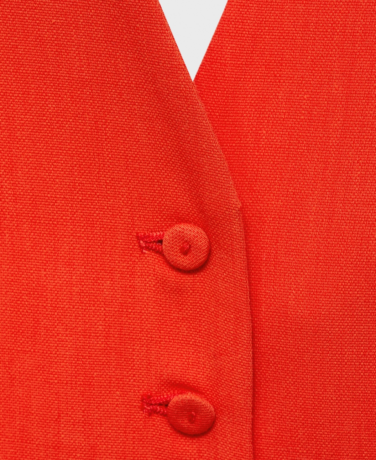 Mango Women's Halter-neck Peplum Vest In Red