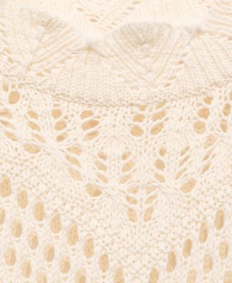 Women's Openwork Details Knitted Sweater