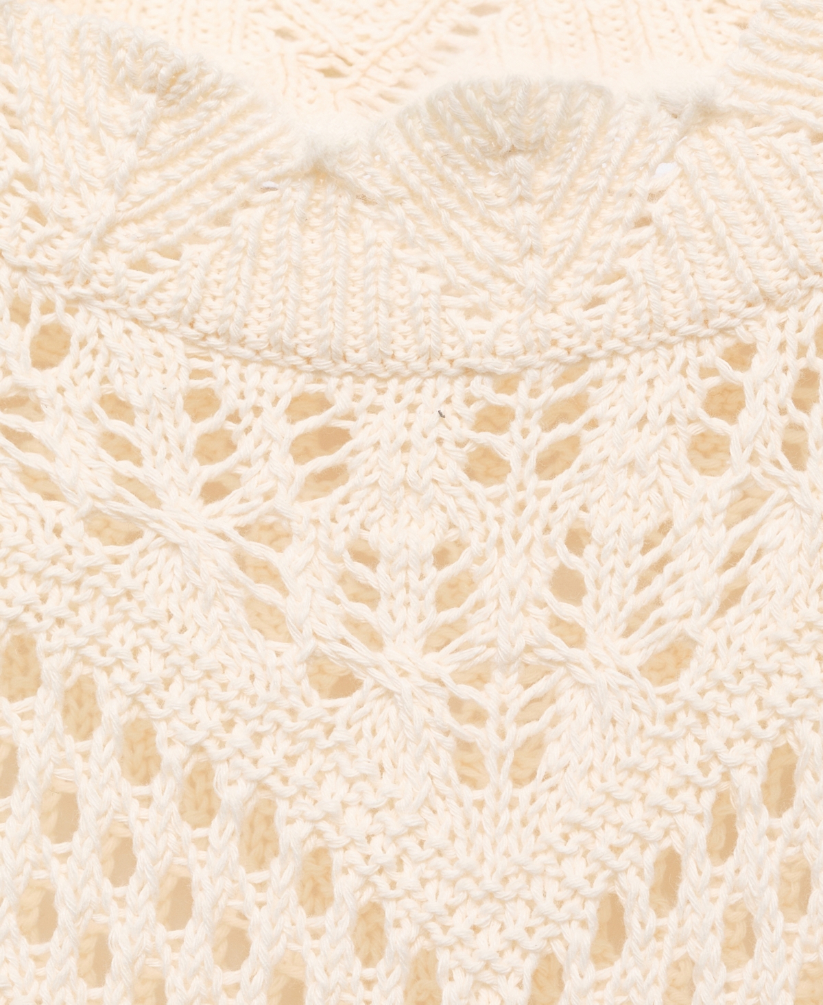 Mango Women's Openwork Details Knitted Sweater In Neutral