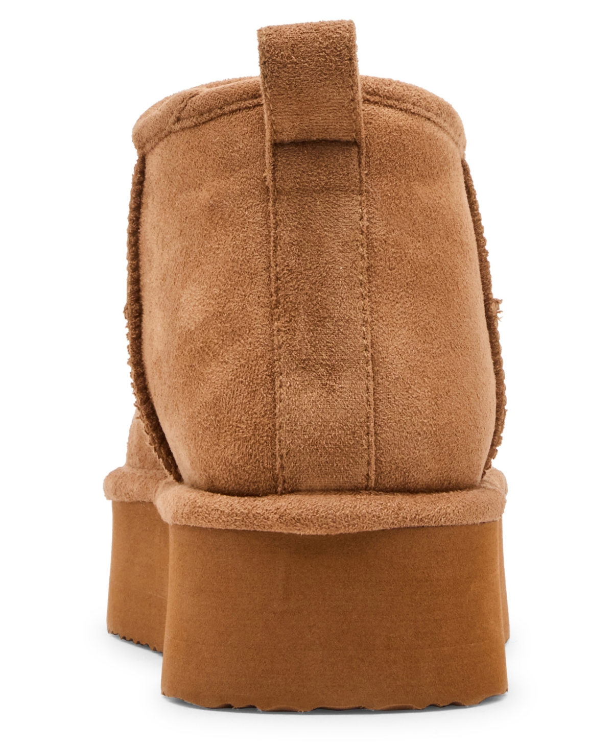 Madden Girl Women's Brave Cozy Mini Platform Booties In Brown