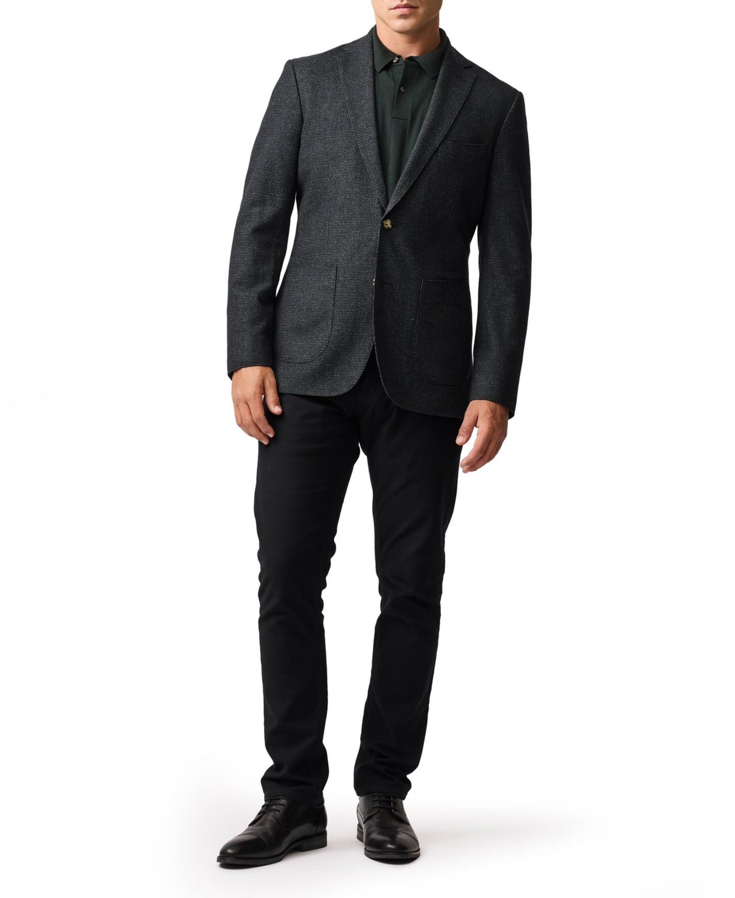 Мужской пиджак Rodd & Gunn Thorton Slim Fit Blazer, цвет: Изумрудный — фото 3