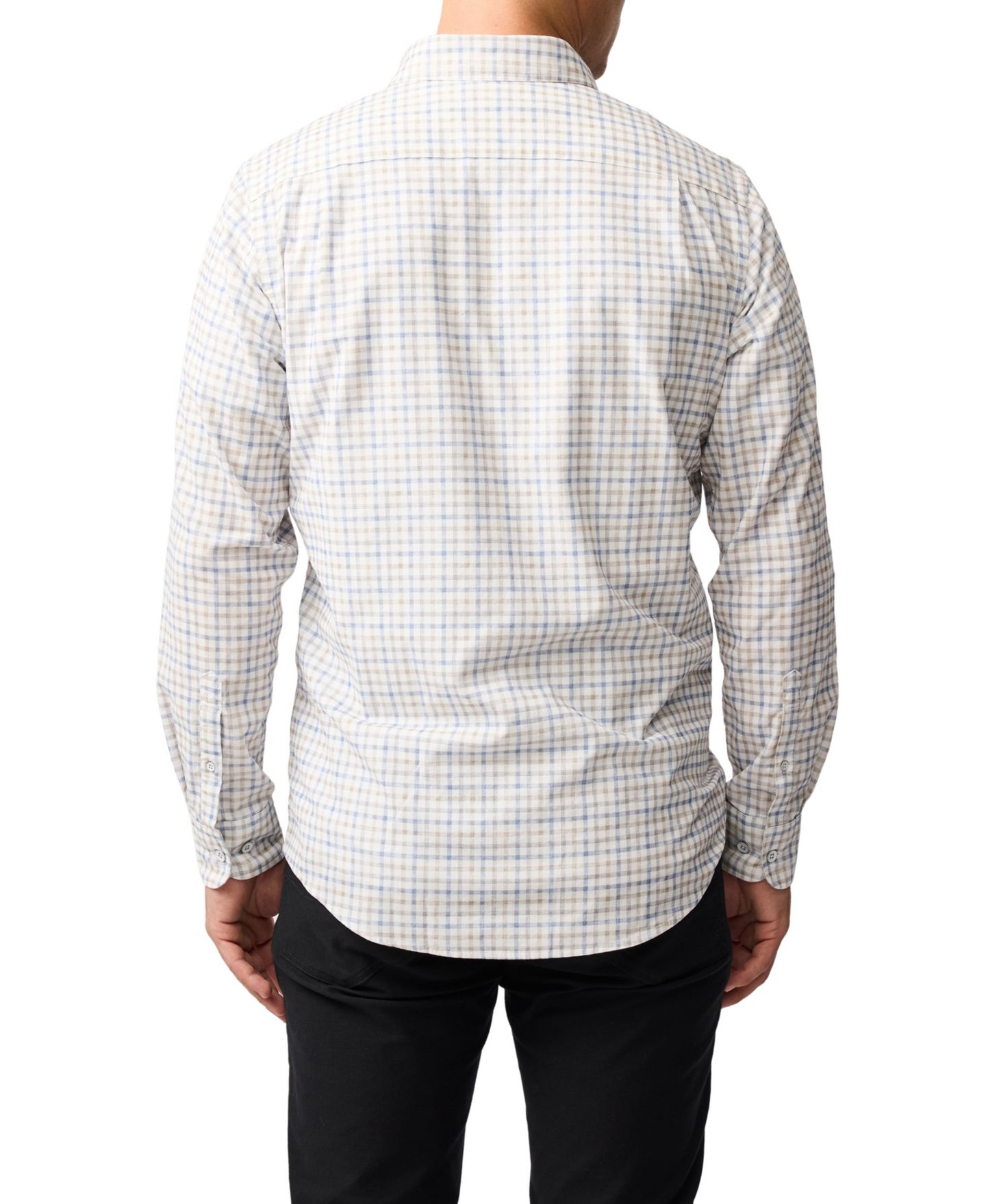 Мужская рубашка Rodd & Gunn Fox Street Long Sleeve Slim Fit, цвет: River — фото 5
