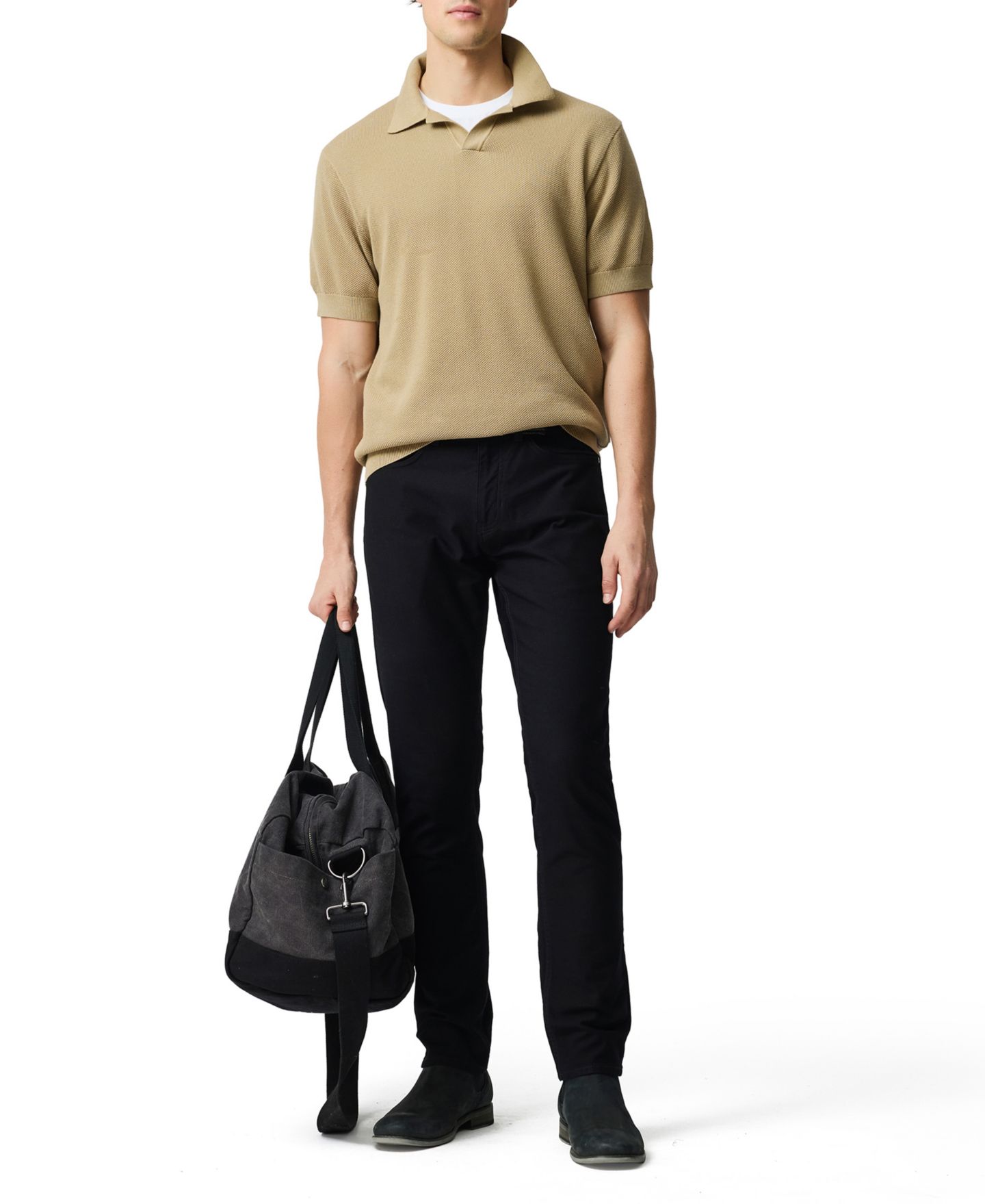 Мужское поло Rodd & Gunn Avalon Cotton Knitted Polo Shirt, цвет: Верблюжий — фото 3