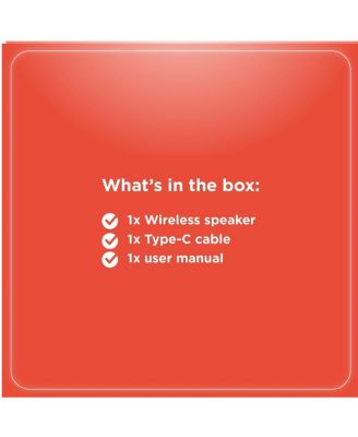 Portable Outdoor Bluetooth Speaker 60W RMS Power With Dual Subwoofer IPX5 Gray True Wireless