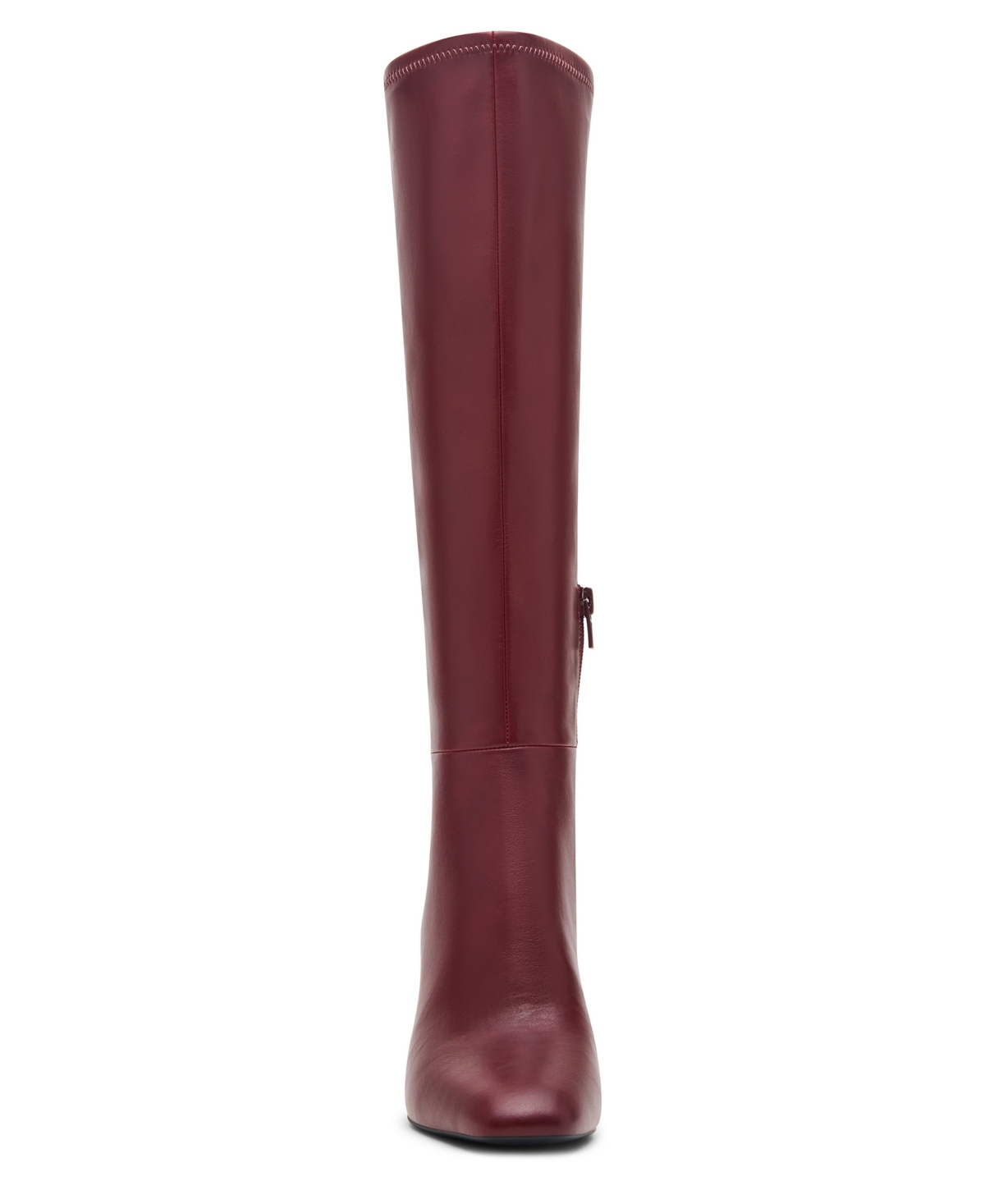 Madden Girl Wisee Wide-calf Block-heel Knee-high Dress Boots In Burgundy