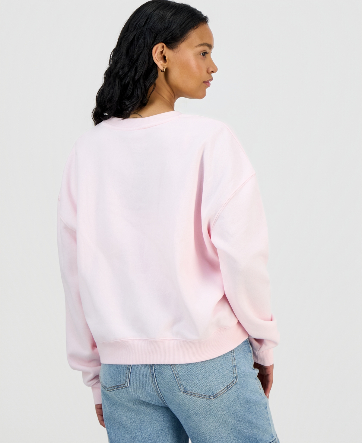 Grayson Threads, The Label Juniors' Hello Kitty Gingerbread Graphic Print Sweatshirt In Pink