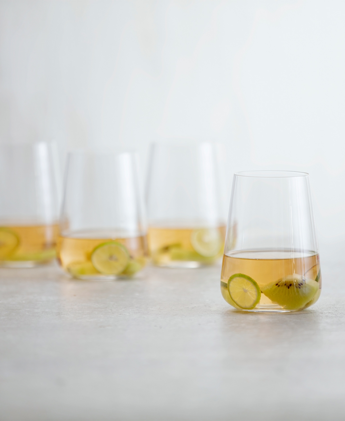 Zwiesel Glas Vervino Stemless Wine Glasses, Set Of 4 In Transparent