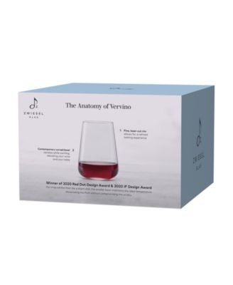 Vervino Stemless Wine Glasses, Set of 4