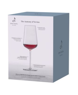 Vervino Red Wine Glasses, Set of 4